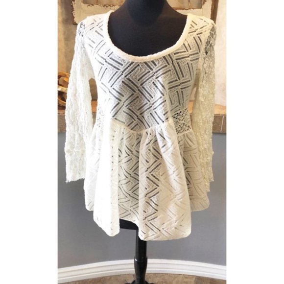 Free People Small Lace Top - Picture 1 of 10